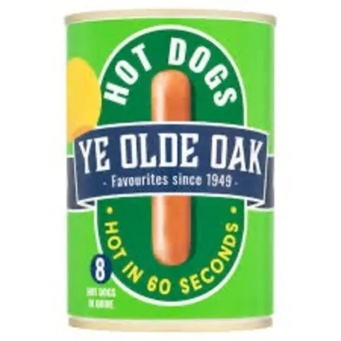 ye olde oak 8 hot dogs in brine