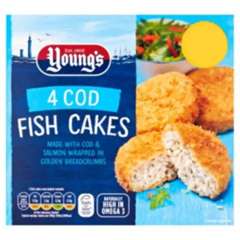 Young's 4 Cod Fish Cakes 200g
