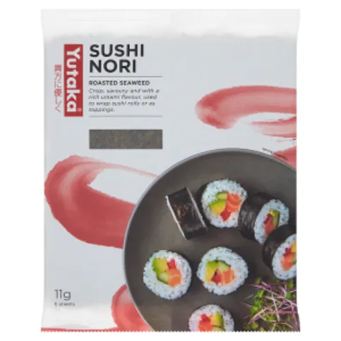 Yutaka Sushi Nori Roasted Seaweed 5 Sheets 11g