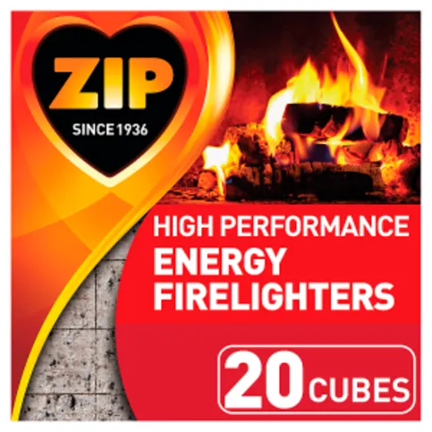 Zip High Performance Energy Firelighters 20 Cubes