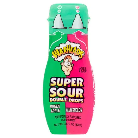 Warheads Double Super Sour Double Drops Ages 4 & Up 30ml