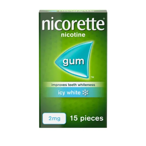 NICORETTE GUM ICY WHITE 2MG 15's