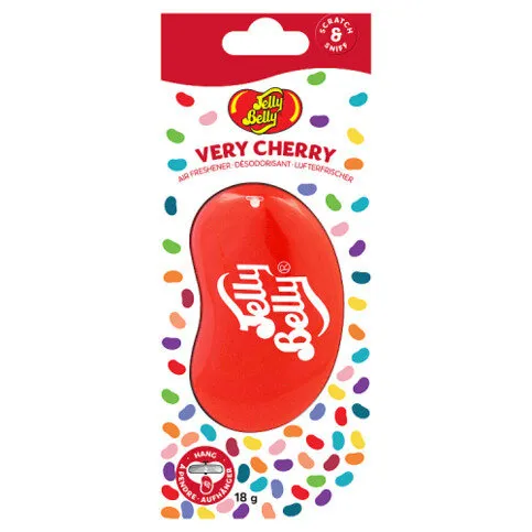 Jelly Belly 3D Hanging Air Freshener Very Cherry