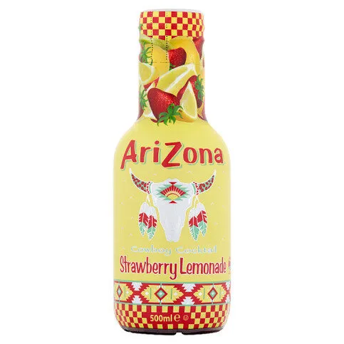 Arizona Cowboy Cocktail Strawberry Lemonade 500ml