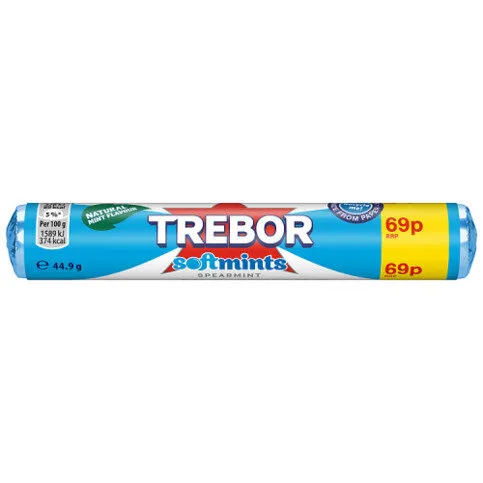 Trebor Softmints Spearmint Candy 44.9g