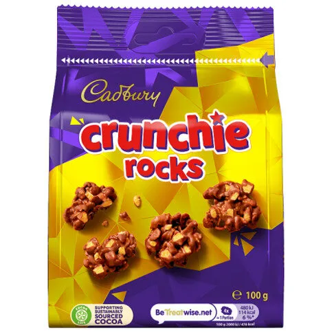 Cadbury Crunchie Rocks Chocolate 100g