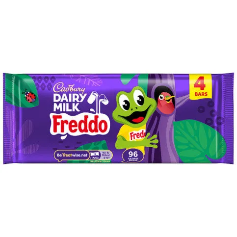 Cadbury Dairy Milk Freddo Chocolate Bar 4 Pack Multipack 72g (4 x 18g)