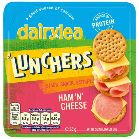 Dairylea Lunchers Ham 'N' Cheese Cheese Snack 65g