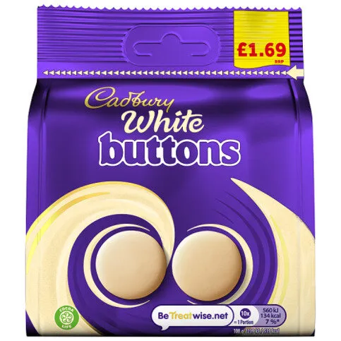 Cadbury Buttons White Chocolate 85g