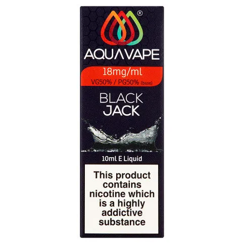 Aqua Vape Black Jack E-Liquid - 18mg 10ml