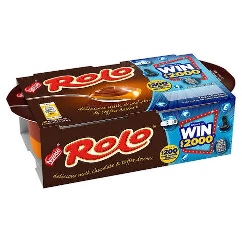 Rolo Delicious Milk Chocolate & Toffee Dessert 2 x 65g (130g)