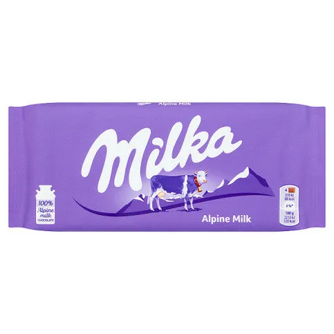 Milka Milk Chocolate Bar 100g