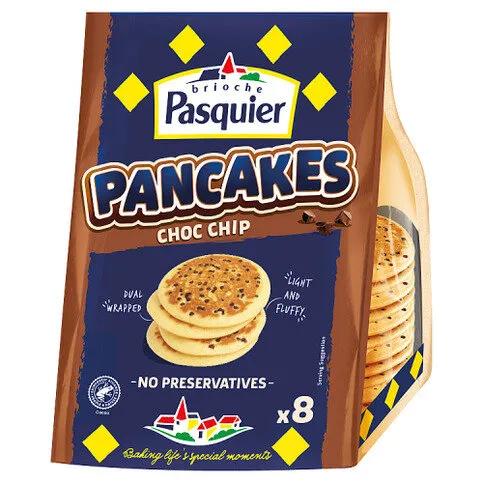 Brioche Pasquier Choc Chip Pancakes 8pk 8pk