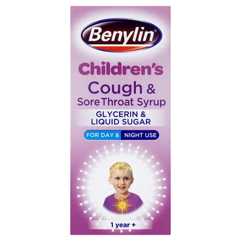 Benylin Children's Cough & Sore Throat Syrup 1 Year+ 125ml