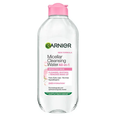Garnier Micellar Water, Gentle face cleanser & Makeup Remover for Sensitive Skin, 400ml