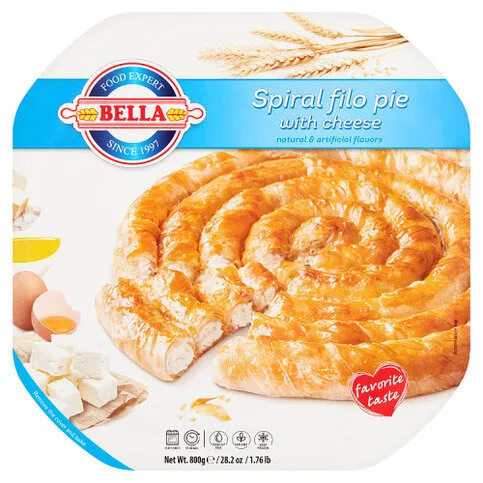 Bella Spiral Filo Pie with Cheese 800g
