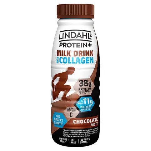 Lindahls Protein+ Milk Drink with Collagen Chocolate Taste 500ml