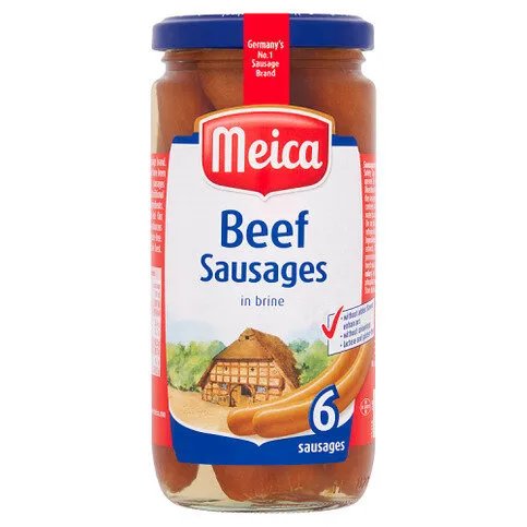 Meica 6 Beef Sausages in Brine 380g