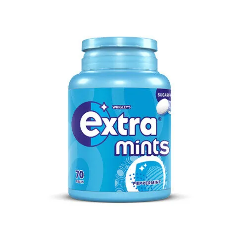 Extra Peppermint Sugarfree Mints Bottle 70 Pieces