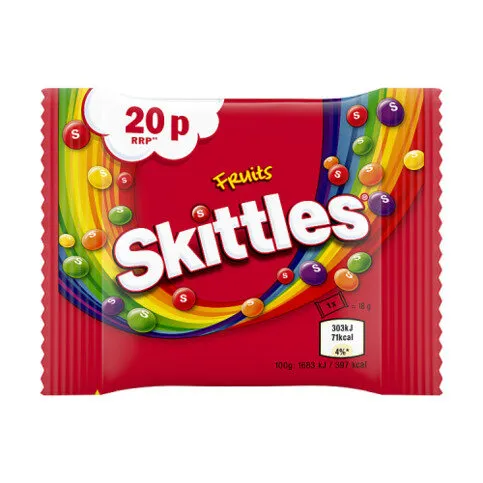 Skittles Fruits Sweets 18g