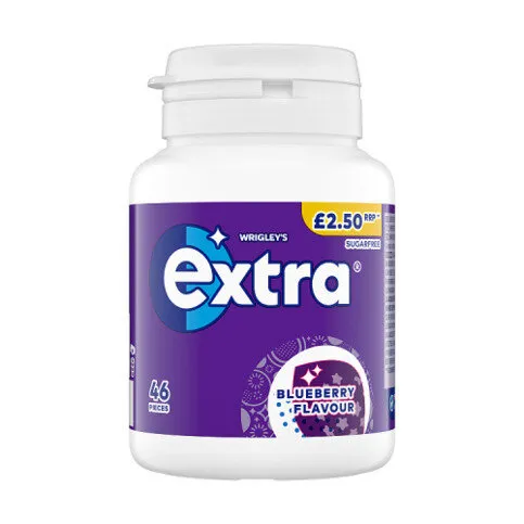 Extra Blueberry Sugar Free Chewing Gum x46 Pieces
