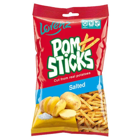 LORENZ POMSTICKS SALTED 85G