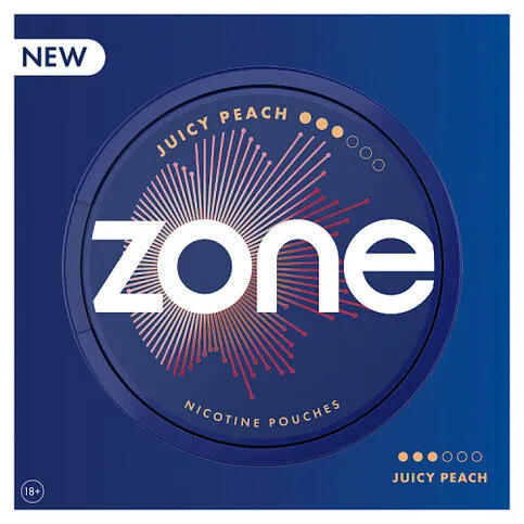 Zone Juicy Peach Nicotine Pouches 10mg