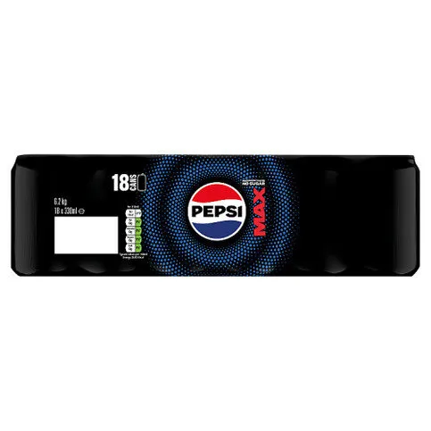 Pepsi Max 18 x 330ml (6.2kg)