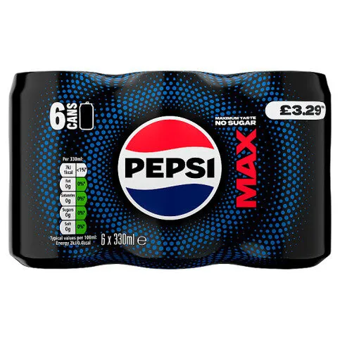 Pepsi Max 6 x 330ml