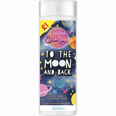 Cussons Creations Limited Editions Bath Soak Space Candy & Coconut Cream 500ml