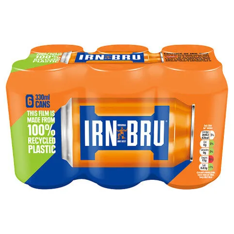 IRN-BRU Soft Drink 6 x 330ml Cans