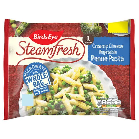 Birds Eye Steamfresh Creamy Cheese Vegetable Penne Pasta 350g