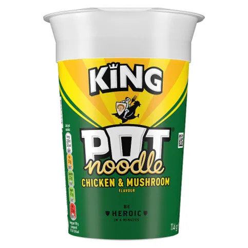 Pot Noodle  King Pot Noodle Chicken & Mushroom 114 g 