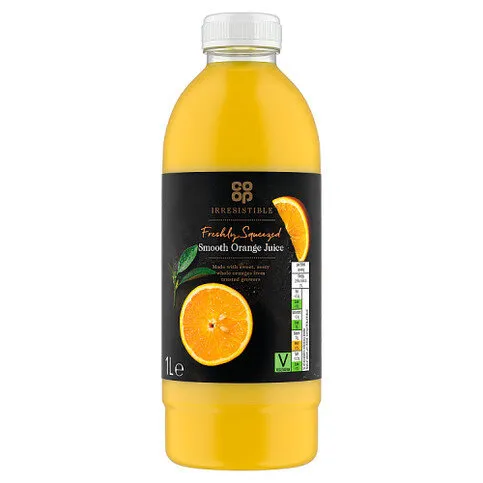 Co Op Irresistible Freshly Squeezed Orange Ju 1ltr