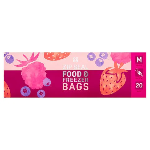 Co-op 20 Medium Zip Seal Food & Freezer Bags