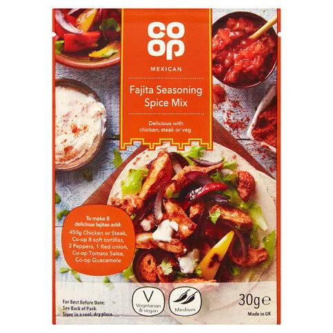 Co-op Mexican Fajita Seasoning Spice Mix 30g