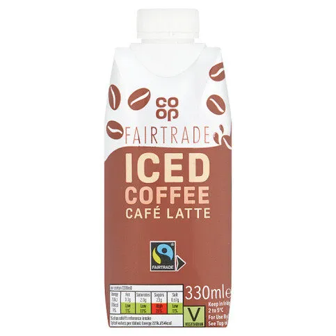 Co-op Fairtrade Iced Coffee Café Latte 330ml