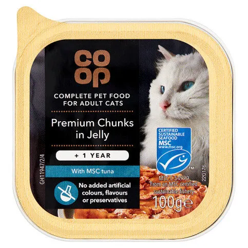 Co-op Premium Chunks in Jelly with MSC Tuna +1 Year 100g