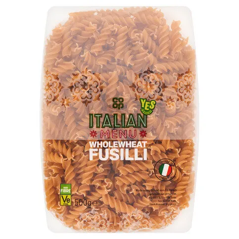 Co-op Italian Menu Wholewheat Fusilli 500g