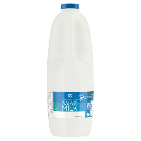 Co-op Whole Milk 4 Pints/2.272L