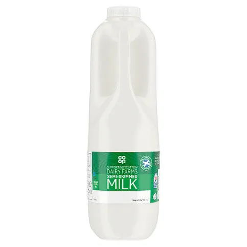 Co-op Semi Skimmed Milk 2 Pints/1.136L