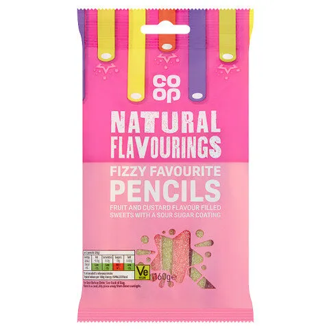 Co-op Fizzy Favourite Pencils 160g