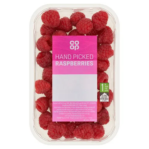 Co-op Hand Picked Raspberries 150g
