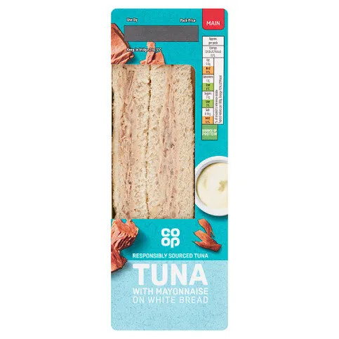 Co Op Sandwich Tuna Mayonnaise Sandwich 1s