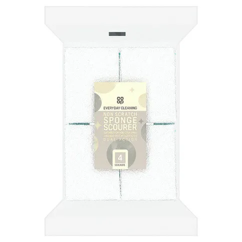 Co-op 4 Non Scratch Sponge Scourer