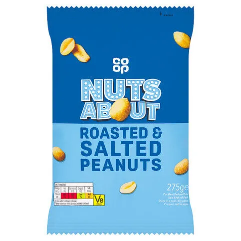 Co-op Nuts About Roasted & Salted Peanuts 275g