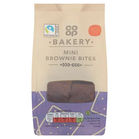 Co-op Bakery Fairtrade Mini Brownie Bites