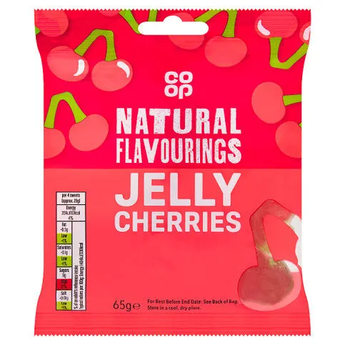 Co-op Jelly Cherries 65g