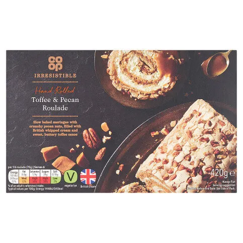 Co-op Irresistible Toffee & Pecan Roulade 420g