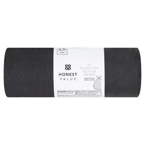 Co-op Honest Value 20 Flush Top Refuse Sacks